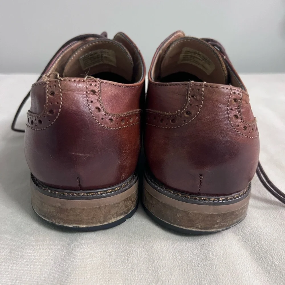🤎✨ La Milano Gary II Cognac Leather Wingtip Oxfords Size 10.5 ✨🤎
